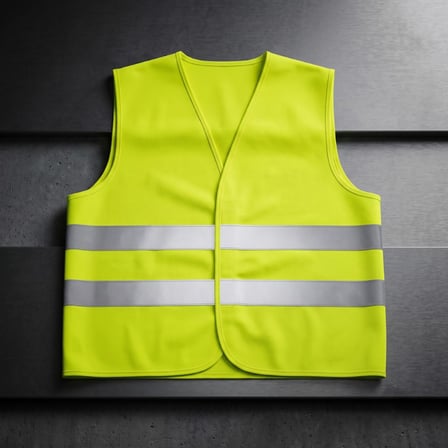 Delux Serisi Trafik Donanımı Gece Görüşü Depo Giysisi İş Fosforlu Sarı İkaz Yeleği Çift Reflektörlü