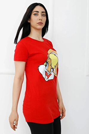 Bunny Baskılı Tshirt Kırmızı - 310.623.