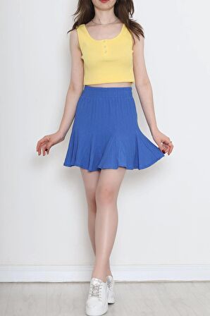 Çıtçıtlı Kaşkorse Bluz Sarı - 80192.1059.
