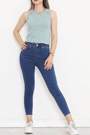 Göğüs Dekolteli Bluz Mint - 80211.1059.