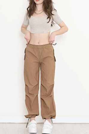 Paraşüt Kumaş Pantolon Açıkkahve - 923060.1576.