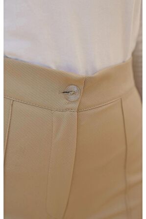 Önü Çımalı Pantolon Vizon - 20379.1778.