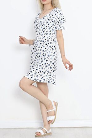 Asansörlü Gipeli Elbise Beyaz - 1263.751.