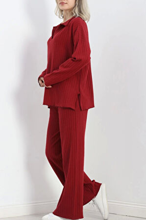 Polo Yaka İnterlok Takım Bordo - 40002.1567.