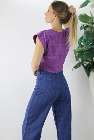 Kaşkorse Crop Mor - 21R1043.15