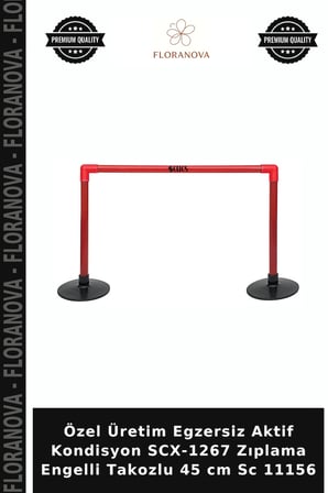 Özel Üretim Egzersiz Aktif Kondisyon SCX-1267 Zıplama Engelli Takozlu 45 cm Sc 11156