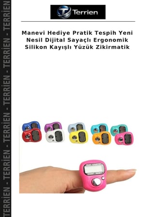 Manevi Hediye Pratik Tespih Yeni Nesil Dijital Sayaçlı Ergonomik Silikon Kayışlı Yüzük Zikirmatik