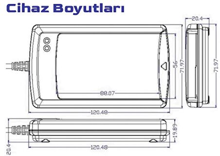 ACR1581U TEMASLI + TEMASSIZ AKILLI (SMART) KART OKUYUCU - KODLAYICI