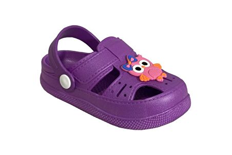 Daye BK1001Kaydırmaz Baykuş Desenli Çocuk Sandalet Terlik