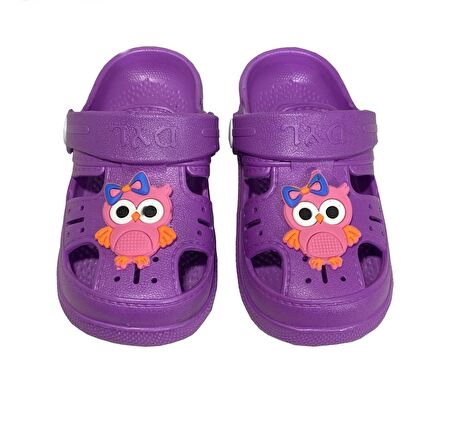 Daye BK1001Kaydırmaz Baykuş Desenli Çocuk Sandalet Terlik