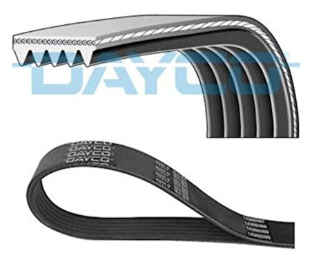 Dayco 5PK1240S Kanallı Kayış Mitsubishi Lancer 1.6 2010-As1.6 2010-Toyota Avensis 2.0 Sonato 3.0 Vectra C Z16Xe Saab 9-5 Ys3E 1.9 TID 5PK1240S