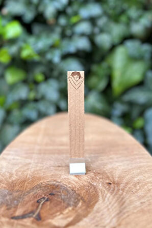 Düz Model Ahşap Mum Fitili ve Yapışkanlı Fitil Sehpası 10 Adet ( 15mm x 100mm x 0,5mm ) CANIM KENDİM DESEN