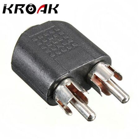 Diyez Müzik 2xRCA (Erkek) - 3.5 mm. Stereo (Erkek) Çevirici Adaptör