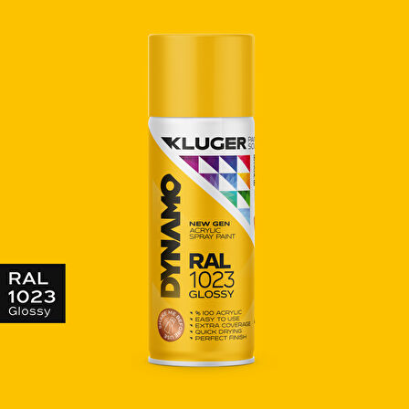 Kluger Krom Sarı Spey Boya RAL 1023