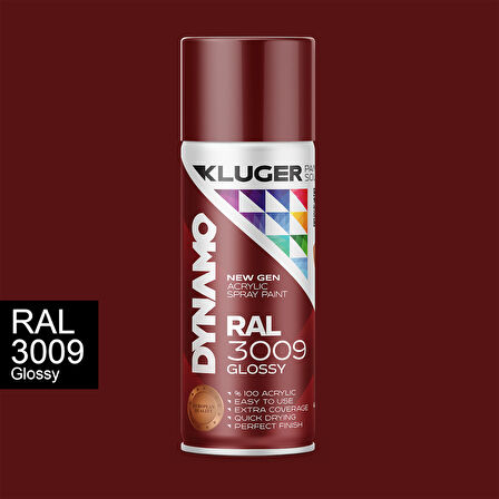Kluger Oksit Kırmızı Spey Boya RAL 3009
