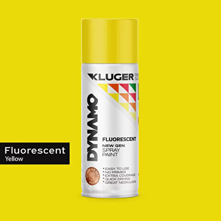 Kluger Floresan Sarı Sprey Boya 455