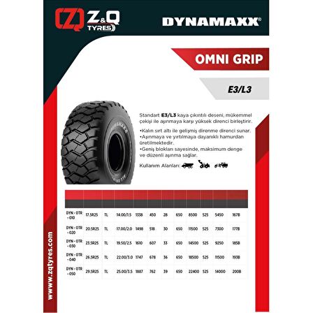 17.5 R25 Omni Grip E3/L3 OTR Radyal İş Makinesi Lastiği