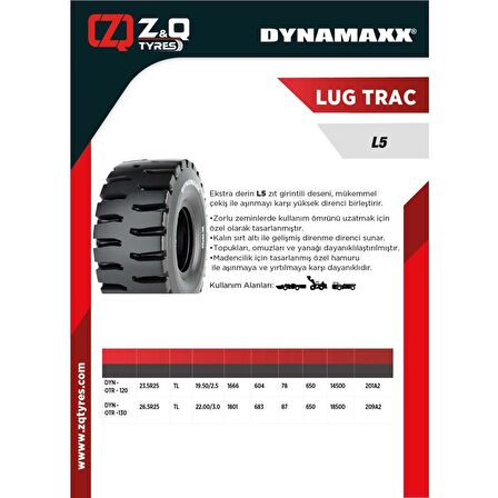 26.5 R25 L5 Lug Trac OTR Radyal İş Makinesi Lastiği