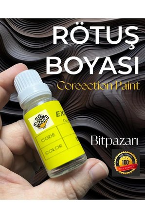 ( Kod- Piano Black ) - Parlak siyah Profesyonel Rötüş Boyası - Taş Izi Ve Çizik Giderici