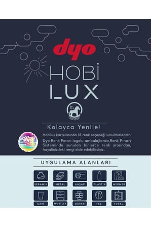 Hobilux Mat Su Bazlı Şeffaf Vernik 0,9 lt ( 9003- Mat)