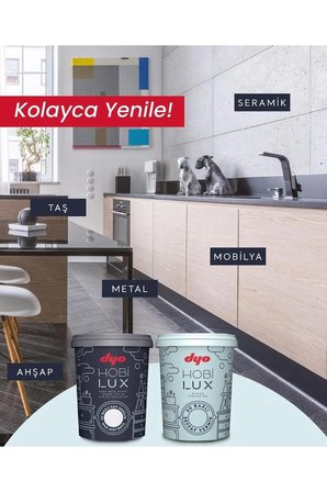 Hobilux Siyah Su Bazlı Saf Akrilik 0,4 lt Hobi Boyası ( 0020 - siyah )