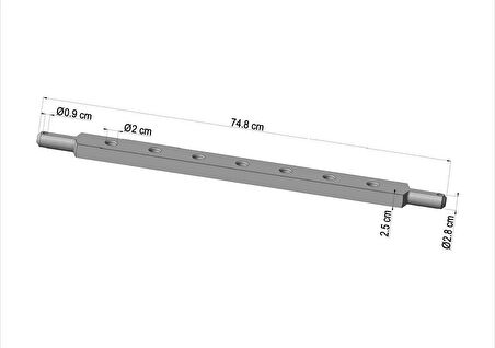 60X25 ÇOK DELİKLİ ARA TAŞIYICI (Massey Ferguson) (DYPMF-51)