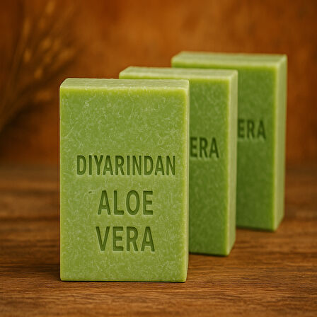 Diyarından Hatay Doğal  Aloe Vera Sabunu 3 Adet (375 Gr)