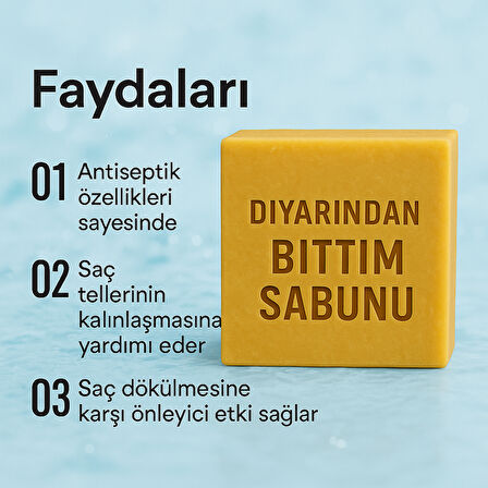 Diyarından Hatay Doğal  Bıttım Sabunu 3 Adet (375 Gr)