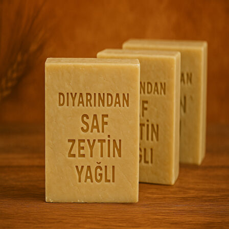 Diyarından Hatay Doğal  Saf Zeytinyağlı Sabun 3 Adet (375 Gr)