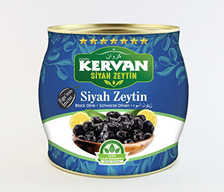 Kervan Siyah Zeytin 6 Yıldız 231-230 Duble Kalibre 1500 Gr