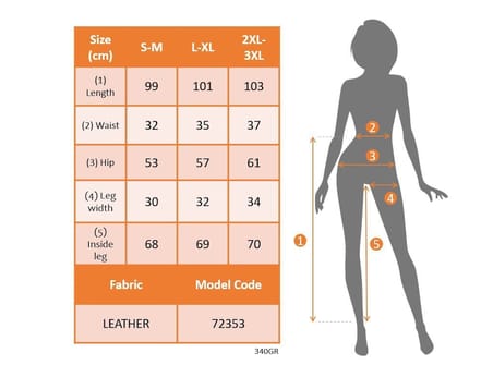 Deridün Yıldız Shoes Kadın Yüksek Bel Lastikli önü Düğmeli Deri Pantolon