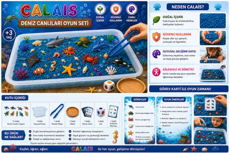 Calais Keşif Serisi – Duyusal Oyun Seti - Deniz Canlıları