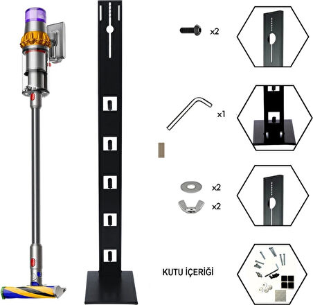 Hero Dizayn Gen5 Detect ,V15 Uyumlu Şarjlı Süpürge Standı