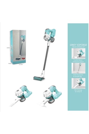 Dikey Elektrik Süpürgesi Oyuncak MAVİ