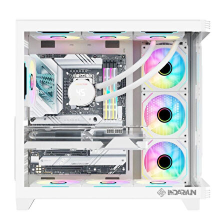 Teknik özelikleri  Anakart destegi : Atx, m-Atx, ıtx   Kasa ölçüleri : 425 x 280 x 435 mm   Sıvı soğutma destegi : 120mm*240mm*360mm   Ekran kartı uzunlugu : 410 mm   Işlemci sogutucu destegi: 165MM   Depolama alanları: 2x 2.5 SSD / 2X 3,5 HDD   Port