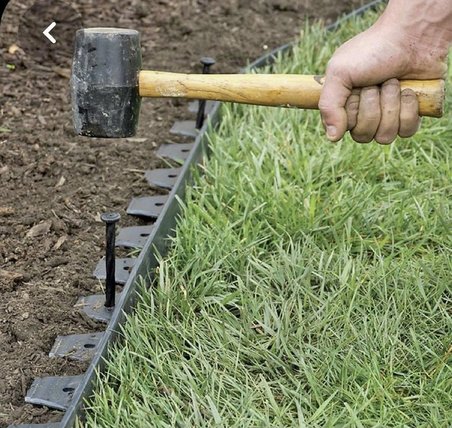 Geosu Siyah Düz Peyzaj Sınırlayıcı 2,5 Metre( 1x2,5 M)Çim/mıcır Ayracı, bordür, taş, toprak, çim Bariyeri