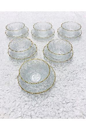 Glassware 12 Parça Kase Çerezlik Seti