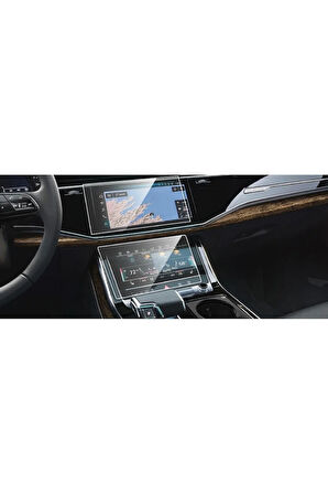 Audi Q8 2020-2023 Multimedya Çift Nano Ekran Koruyucu Navigasyon Ekran Koruyucu