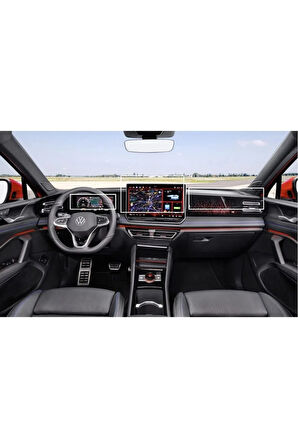 Volkswagen Yeni Tiguan E-Tsi Multimedya Gösterge ve Klima Konsol Uyumlu Nano Ekran Koruyucu Set 2024