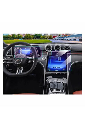 Mercedes S500 Navigasyon ve Dijital Gösterge Uyumlu 9H Nano Ekran Koruyucu 2024