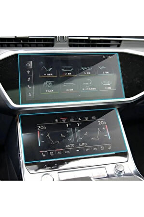 Audi A7 Navigasyon ve Alt Kontrol Paneli Nano Ekran Koruyucu 2019-2023