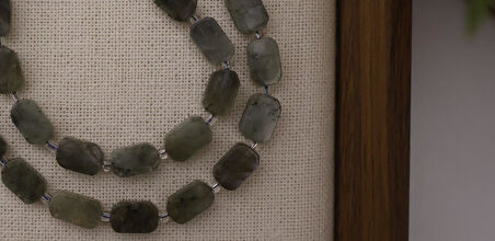 DİKDÖRTGEN KESİM LABRADORİT 8X12 MM DOĞAL TAŞ DİZİ- YÜKSEK KALİTELİ DOĞAL TAŞ