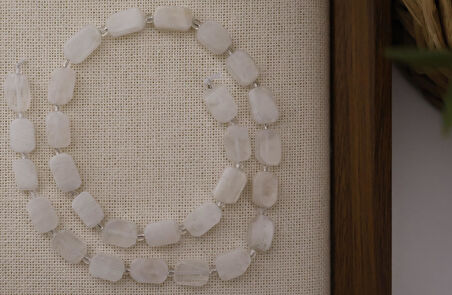 DİKDÖRTGEN KESİM AY TAŞI 8X12 MM DOĞAL TAŞ DİZİ- YÜKSEK KALİTELİ DOĞAL TAŞ