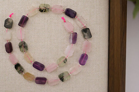 DİKDÖRTGEN KESİM MİX 8X12 MM DOĞAL TAŞ DİZİ- YÜKSEK KALİTELİ DOĞAL TAŞ