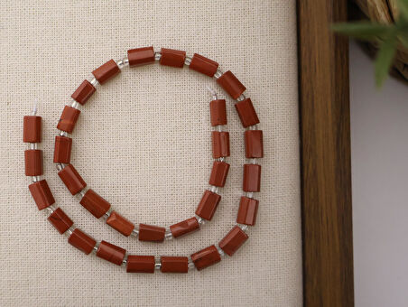 SİLİNDİR KÖŞELİ KESİM KUNZİT 8X11 MM DOĞAL TAŞ DİZİ- YÜKSEK KALİTELİ DOĞAL TAŞ