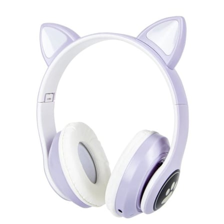 Delux Serisi Kedi Figürlü Bluetooth Kulaklık Müzik Dinleme Eğlenceli Hediye Fonksiyonel Ürün