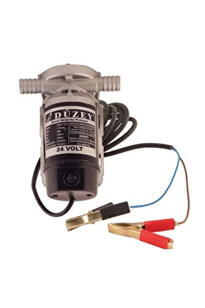 Düzey 24 Volt 3/4'' Hortum Çıkışlı Dıştan Çekme Mazot Aktarma(SIVI TRANSFER) Pompası (SU,SÜT,YAĞ)