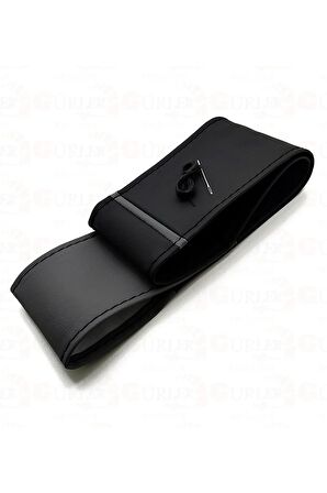 Dacia Uyumlu Dikme Direksiyon Kılıfı Iki Renkli Gri-Siyah