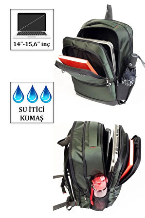 DİAS-AVM  Laptop-Notebook Sırt Çantası 14 inç 15,6 inç Usb Girişli Darbeye Dayanıklı Körüklü