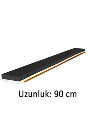 Yapışkanlı Kapı Altı Eşik Süngeri İnce Köpük Soğuk İzolasyon Bandı Fitili 90 cm Toz Böcek Engelleme